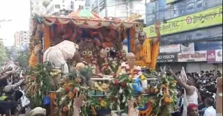 নারায়ণগঞ্জে আনন্দমুখর পরিবেশে সনাতনীদের রথযাত্রা উৎসব পালিত